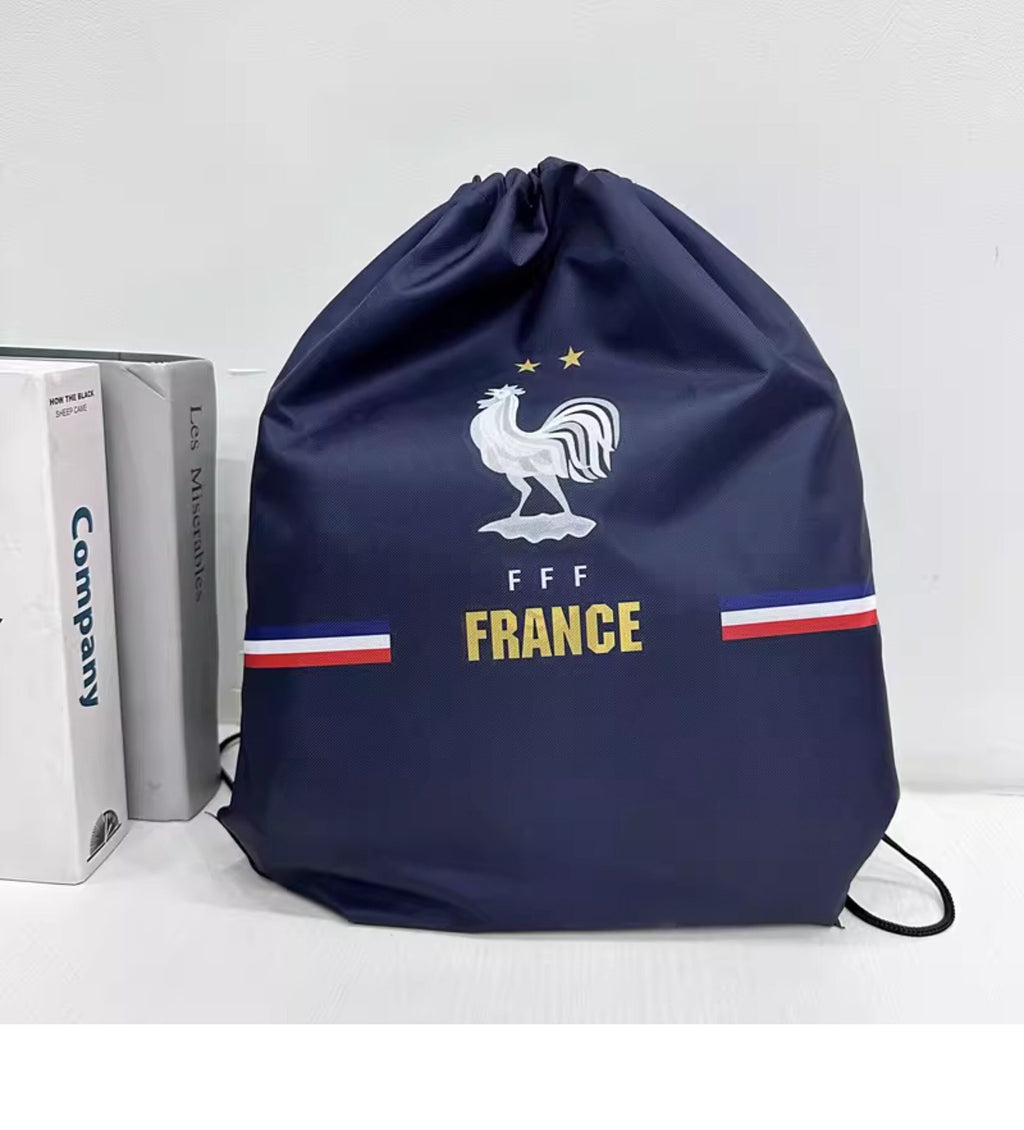 France Soccer Fan Drawstring Bag – World Cup 2026 Edition - Navy