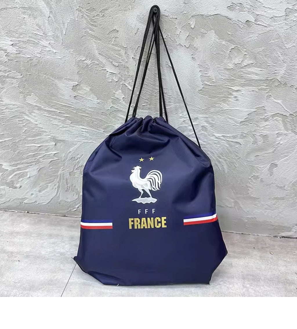 France Soccer Fan Drawstring Bag – World Cup 2026 Edition - Navy