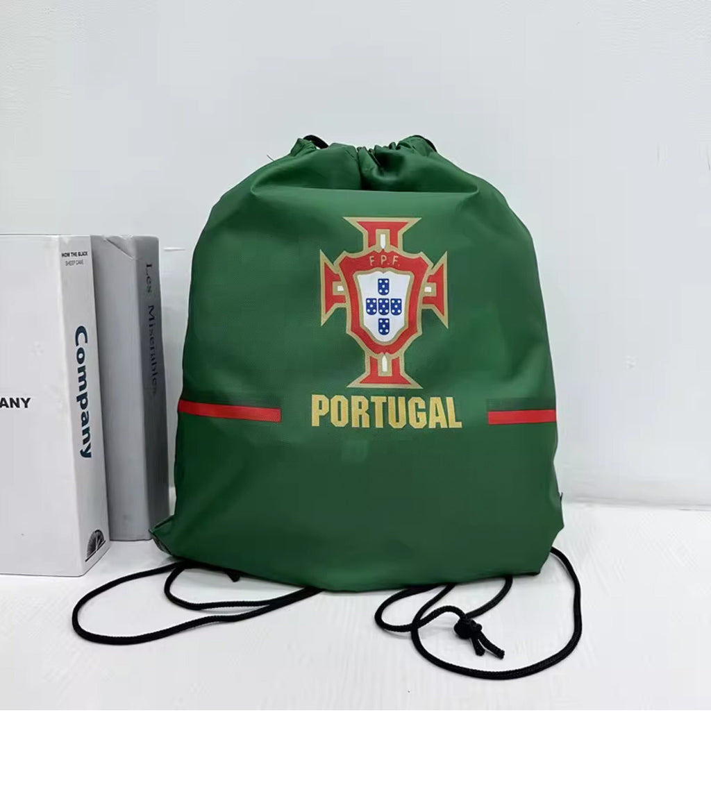 Portugal Soccer Fan Drawstring Bag – World Cup 2026 Edition - Green