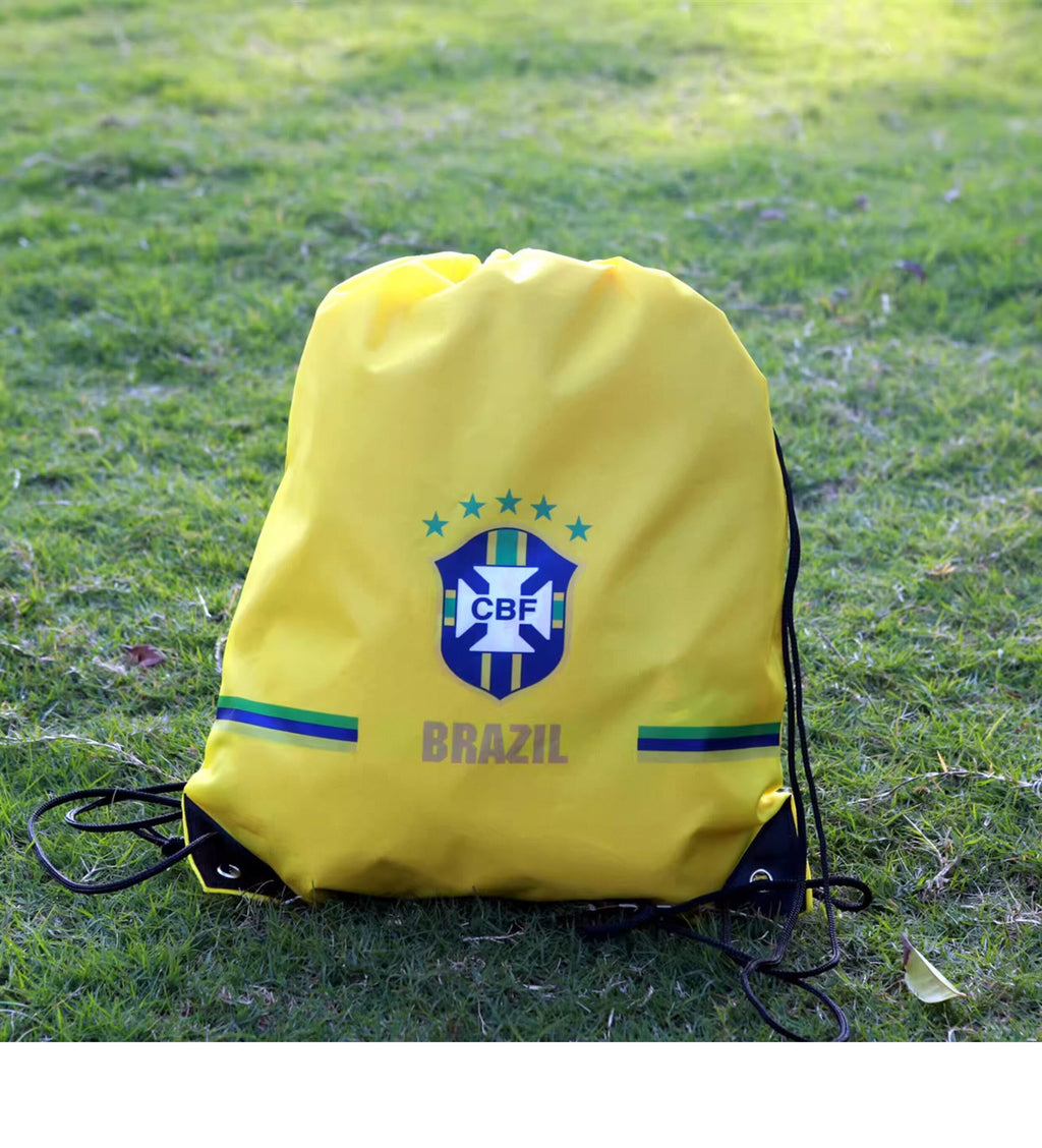 Brazil Soccer Fan Drawstring Bag – World Cup 2026 Edition - Gym Sack Bag