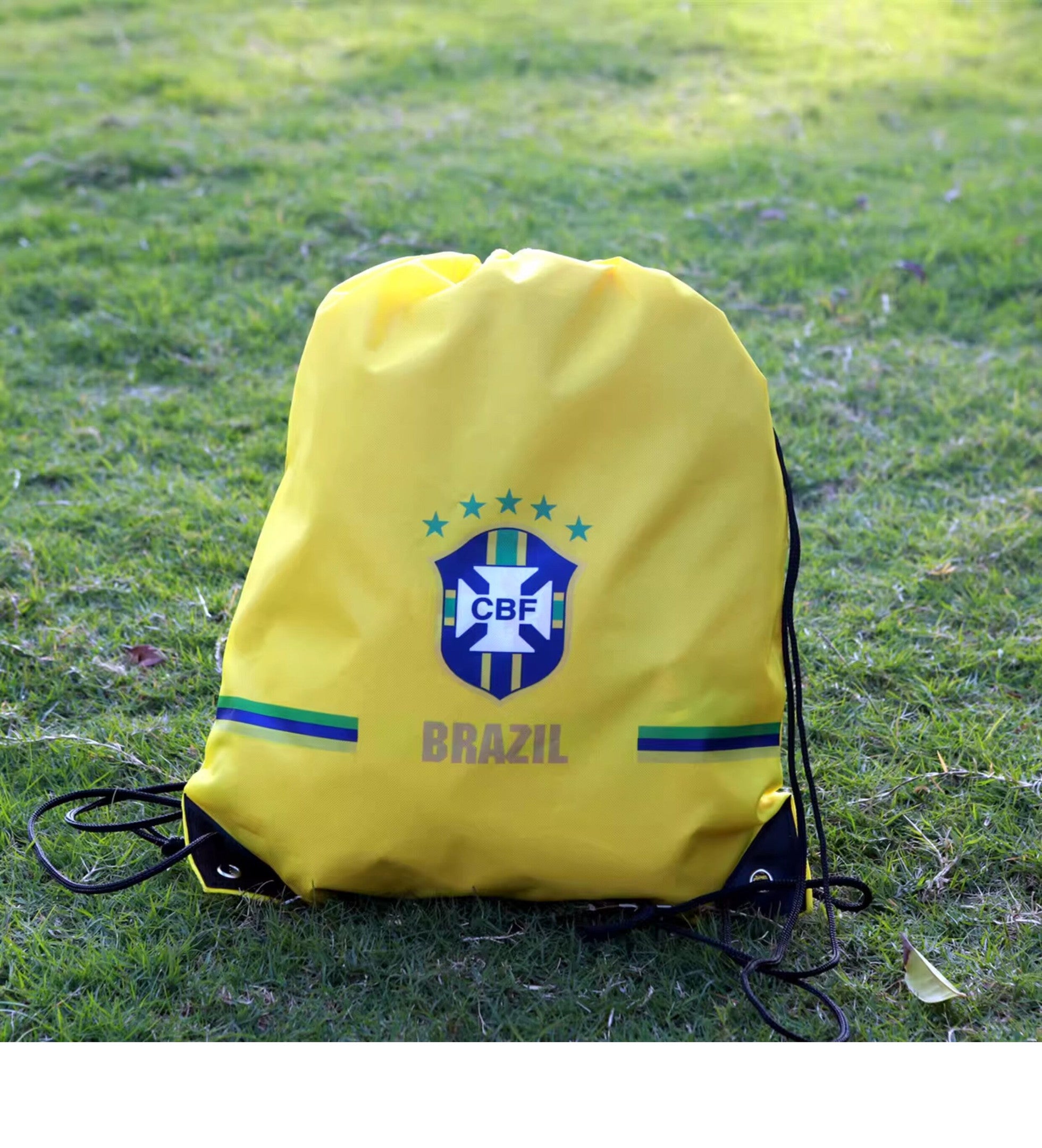 Brazil Soccer Fan Drawstring Bag – World Cup 2026 Edition - Gym Sack Bag