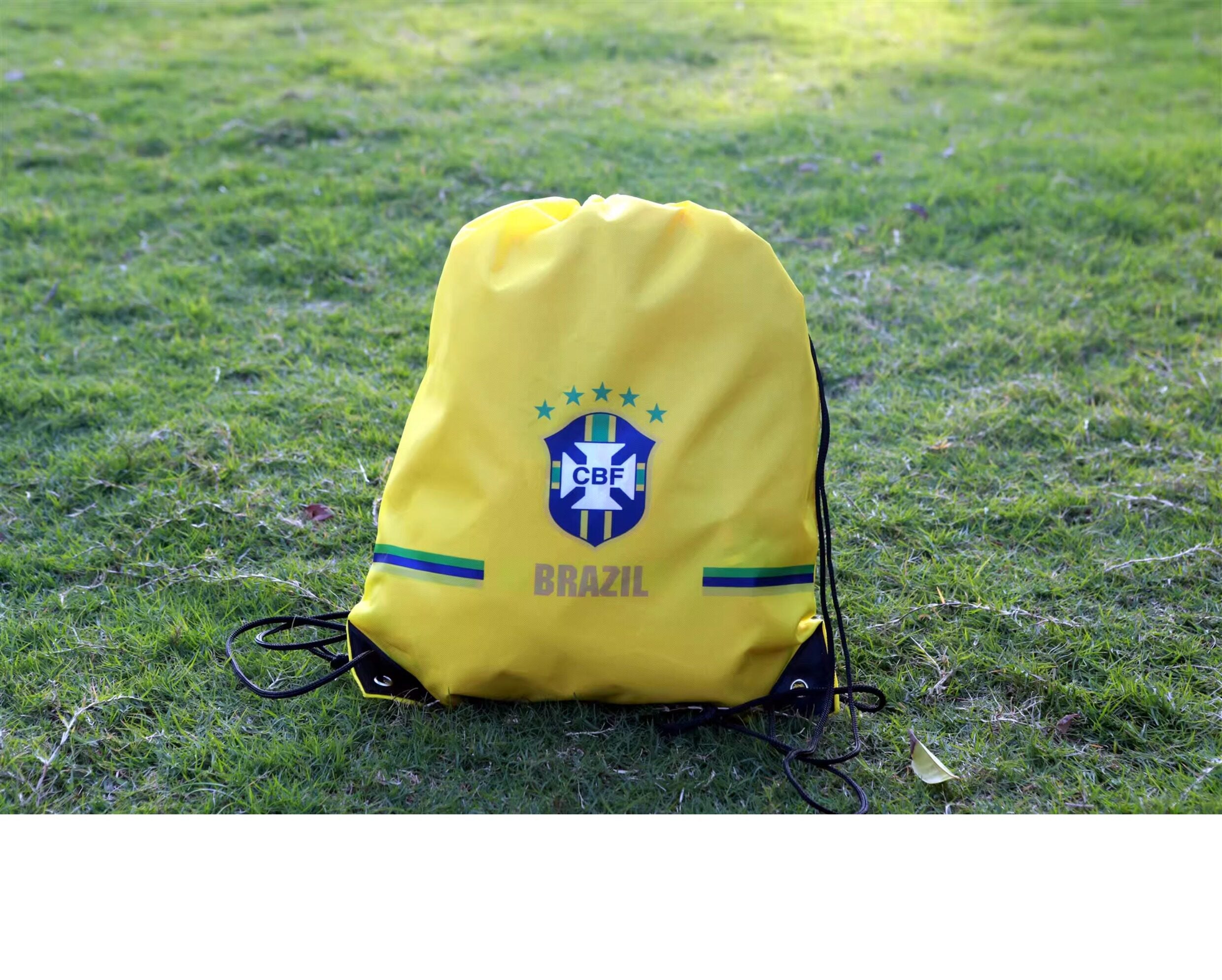 Brazil Soccer Fan Drawstring Bag – World Cup 2026 Edition - Gym Sack Bag