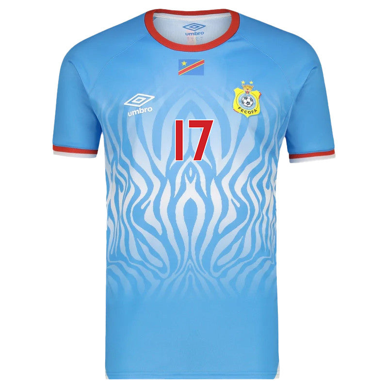 Cedric Bakambu 17 DR Congo 2026 Home Jersey - Blue, Men