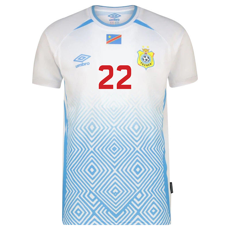 Chancel Mbemba 22 DR Congo 2026 Away Jersey - White, Men