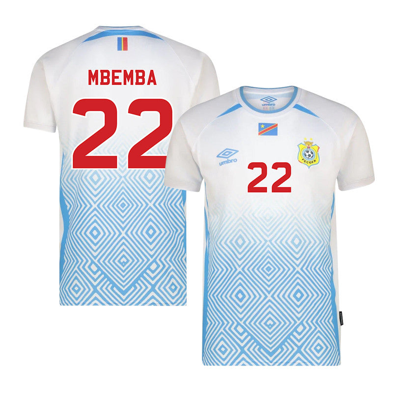 Chancel Mbemba 22 DR Congo 2026 Away Jersey - White, Men