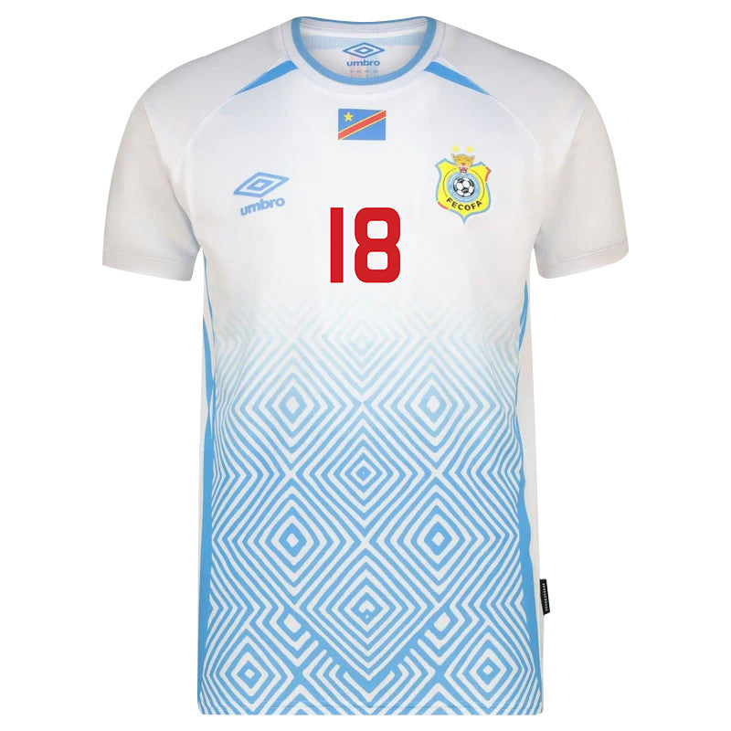 Charles Pickel 18 DR Congo 2026 Away Jersey - White, Men