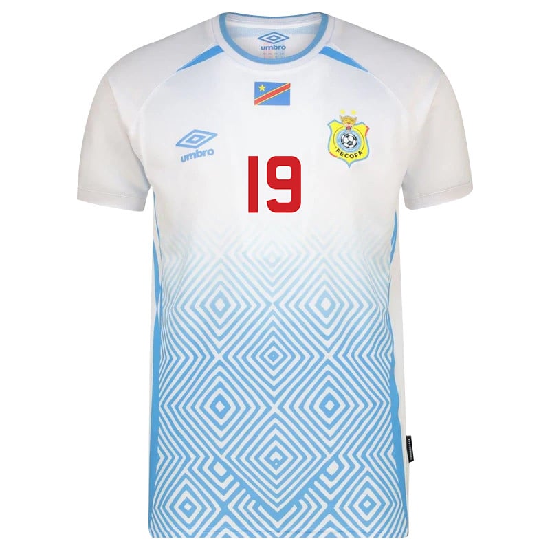Fiston Mayele 19 DR Congo 2026 Away Jersey - White, Men