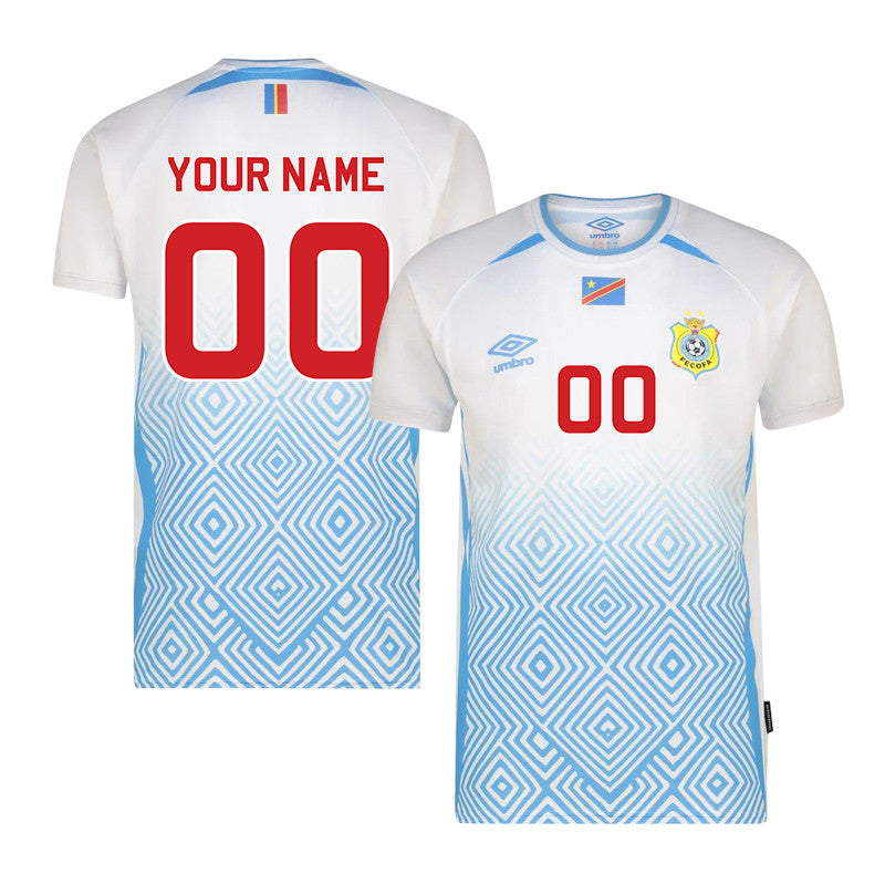 DR Congo 2026 Persionalize Away Jersey - White, Men
