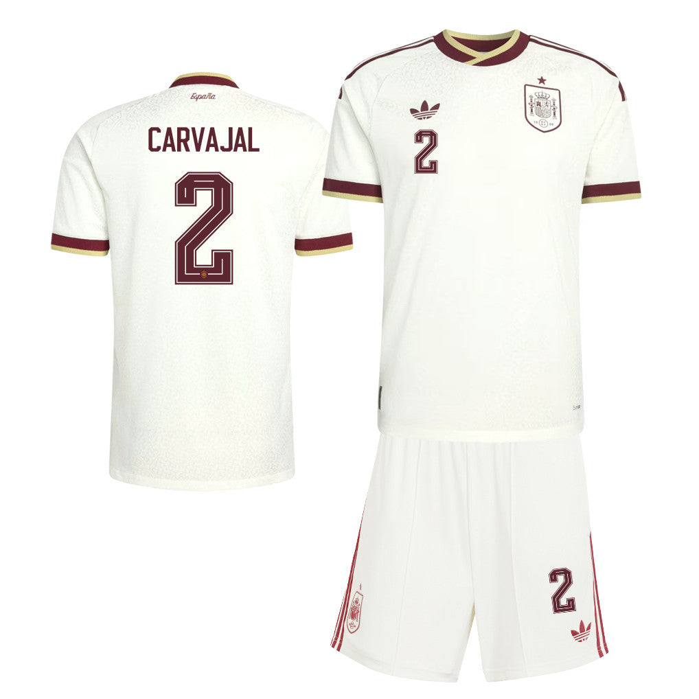 Dani Carvajal 2 Spain 2026 Away Men Jersey & Shorts Set – White