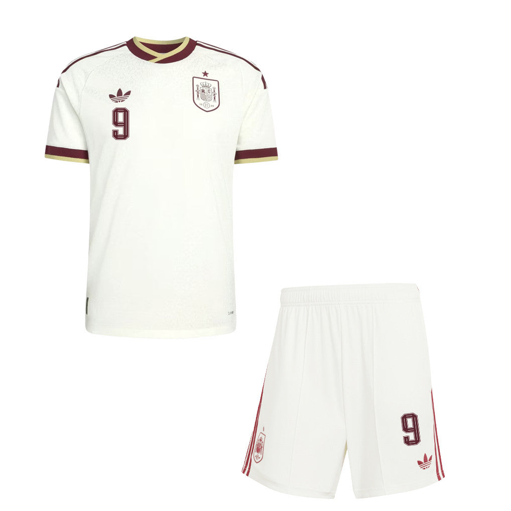 Gavi 9 Spain 2026 Away Men Jersey & Shorts Set – White