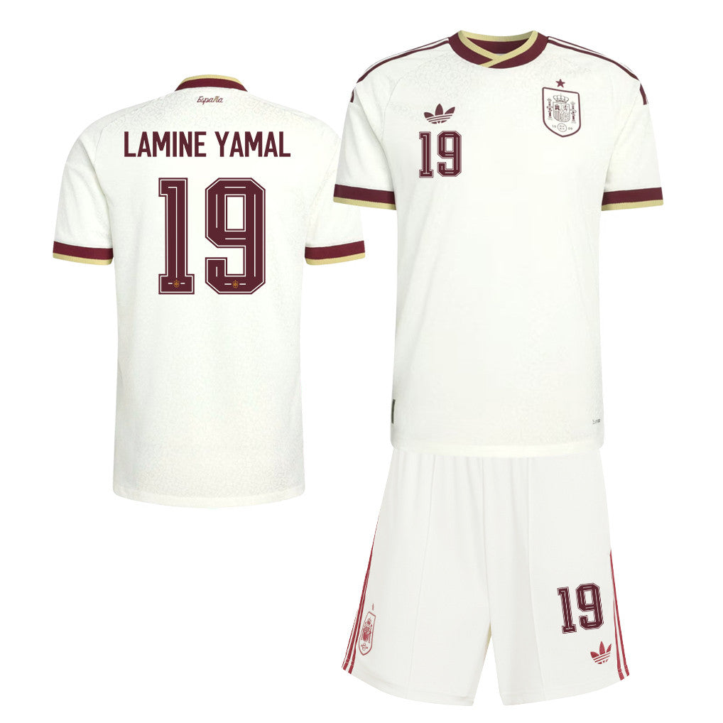 Lamine Yamal 19 Spain 2026 Away Men Jersey & Shorts Set – White