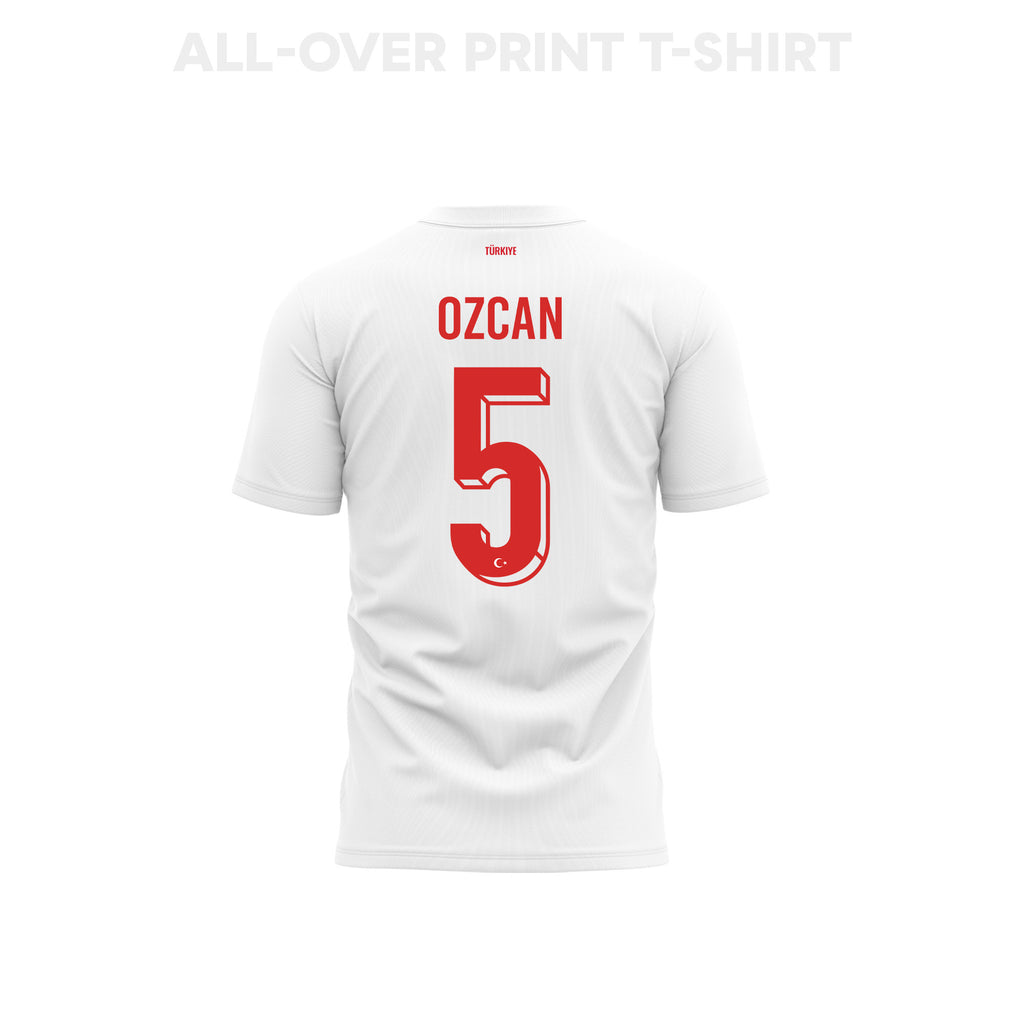 Salih Ozcan 5 Turkey 2026 Away 3D T-Shirt Fully Printed – Unisex, White