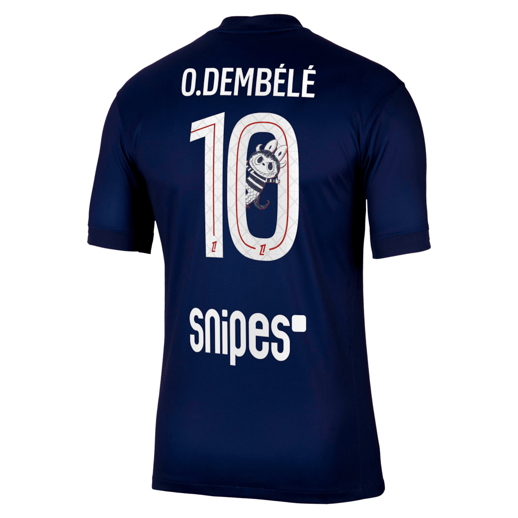 O.Dembélé 10 Paris Saint-Germain Home Stadium Shirt 2025-26 With Labubu Printing - Navy