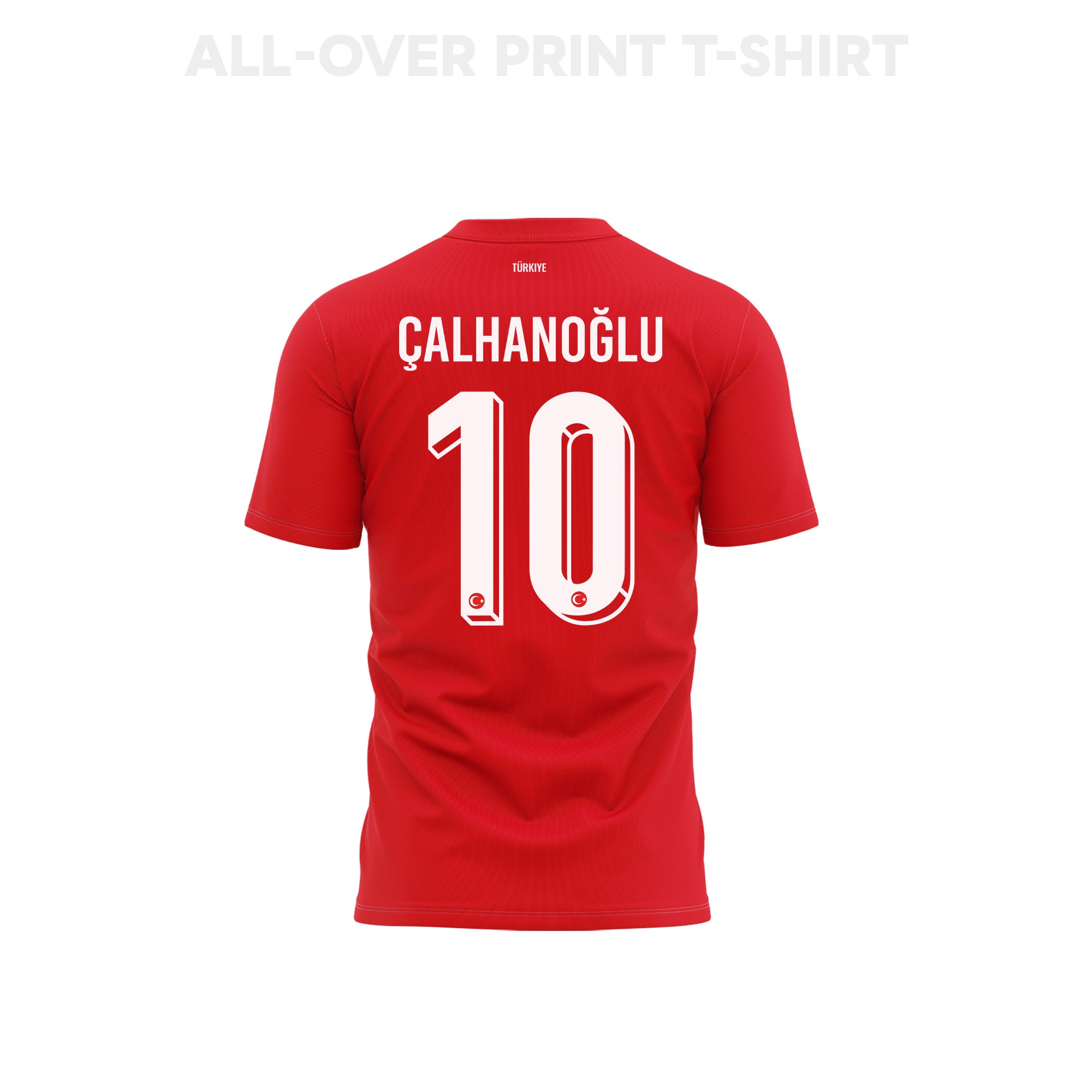 Hakan Çalhanoğlu 10 Youth Turkey 2026 Home 3D T-shirt Fully Printed – Red