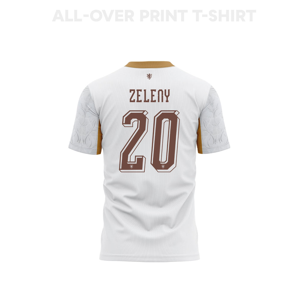 Jaroslav Zeleny 20 Czech Republic 2026 Away 3D T-Shirt Fully Printed – Unisex, Off-white