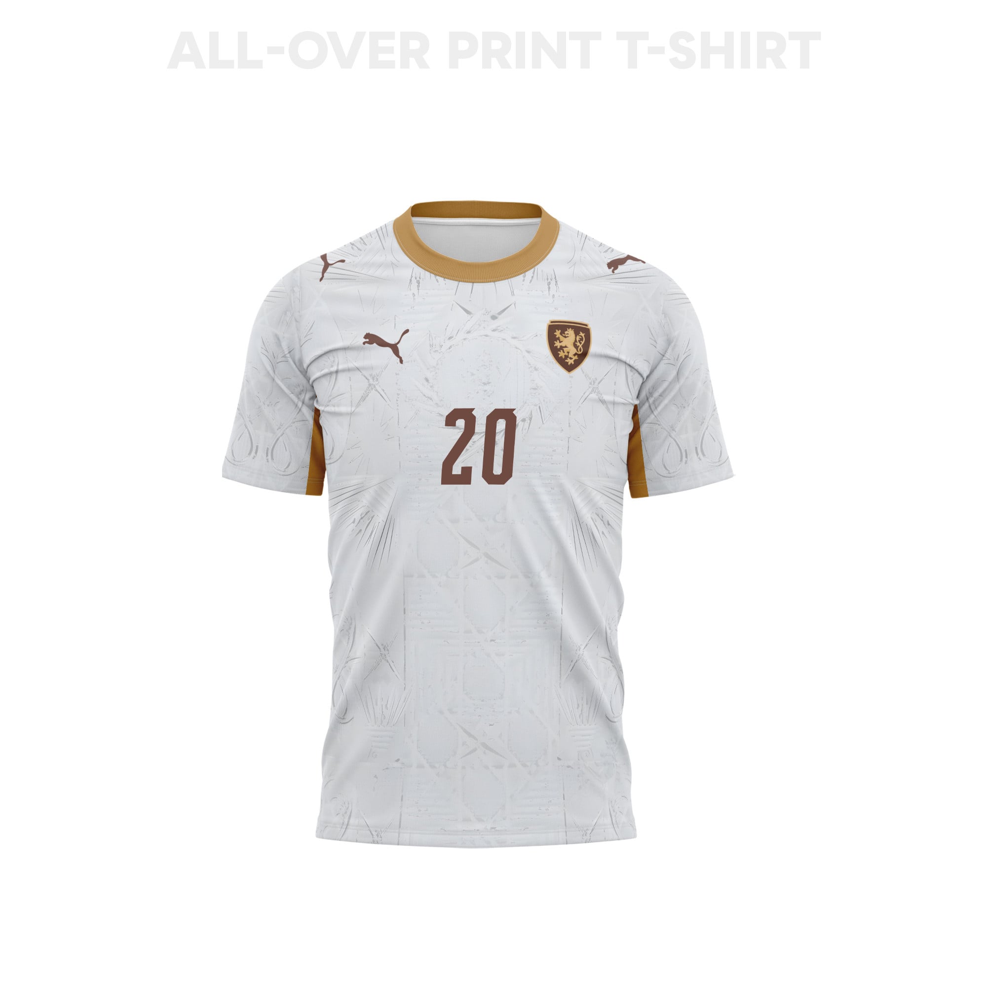 Jaroslav Zeleny 20 Czech Republic 2026 Away 3D T-Shirt Fully Printed – Unisex, Off-white
