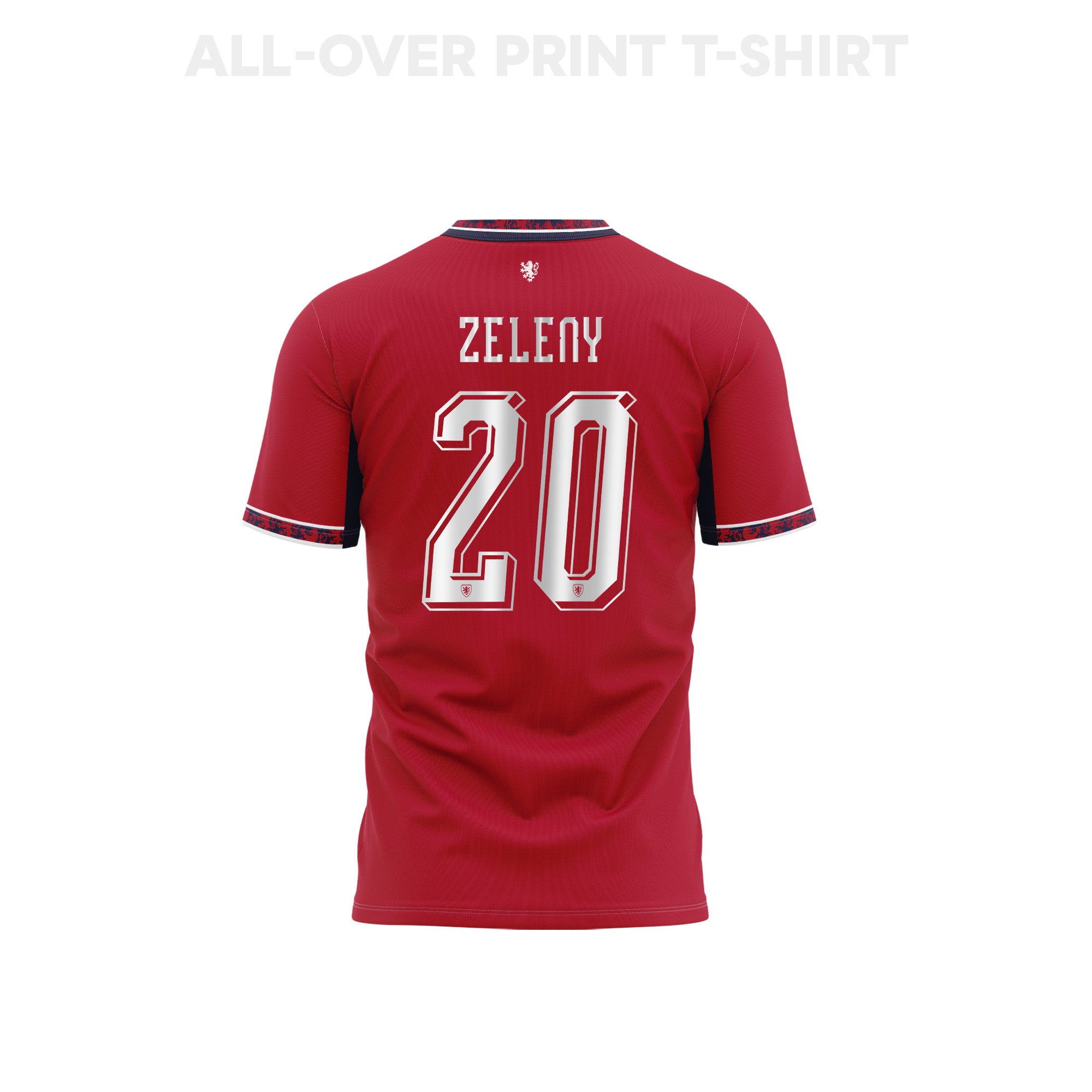Jaroslav Zeleny 20 Czech Republic 2026 Home 3D T-Shirt Fully Printed – Unisex, Red