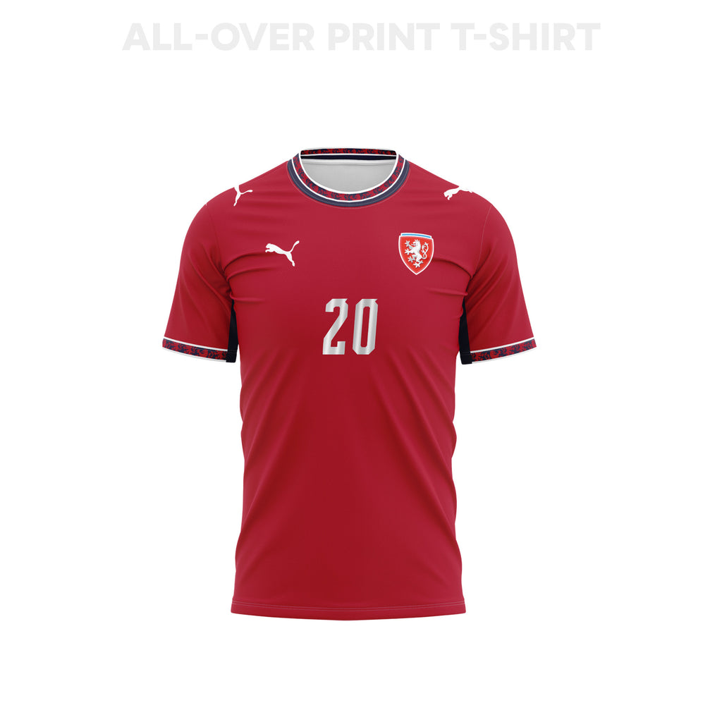 Jaroslav Zeleny 20 Czech Republic 2026 Home 3D T-Shirt Fully Printed – Unisex, Red