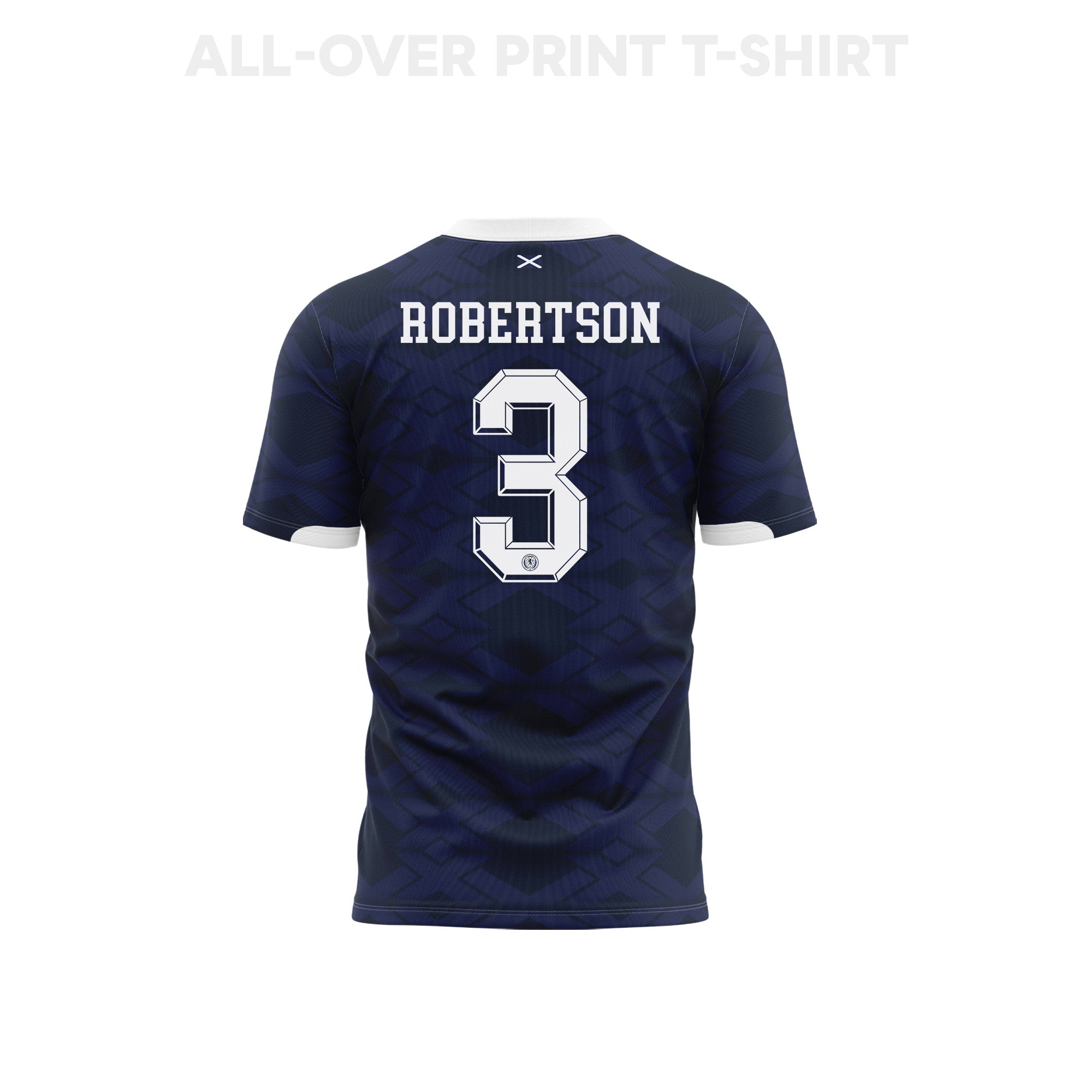 Andrew Robertson 3 Scotland 2026 Home 3D T-Shirt Fully Printed – Unisex, Navy