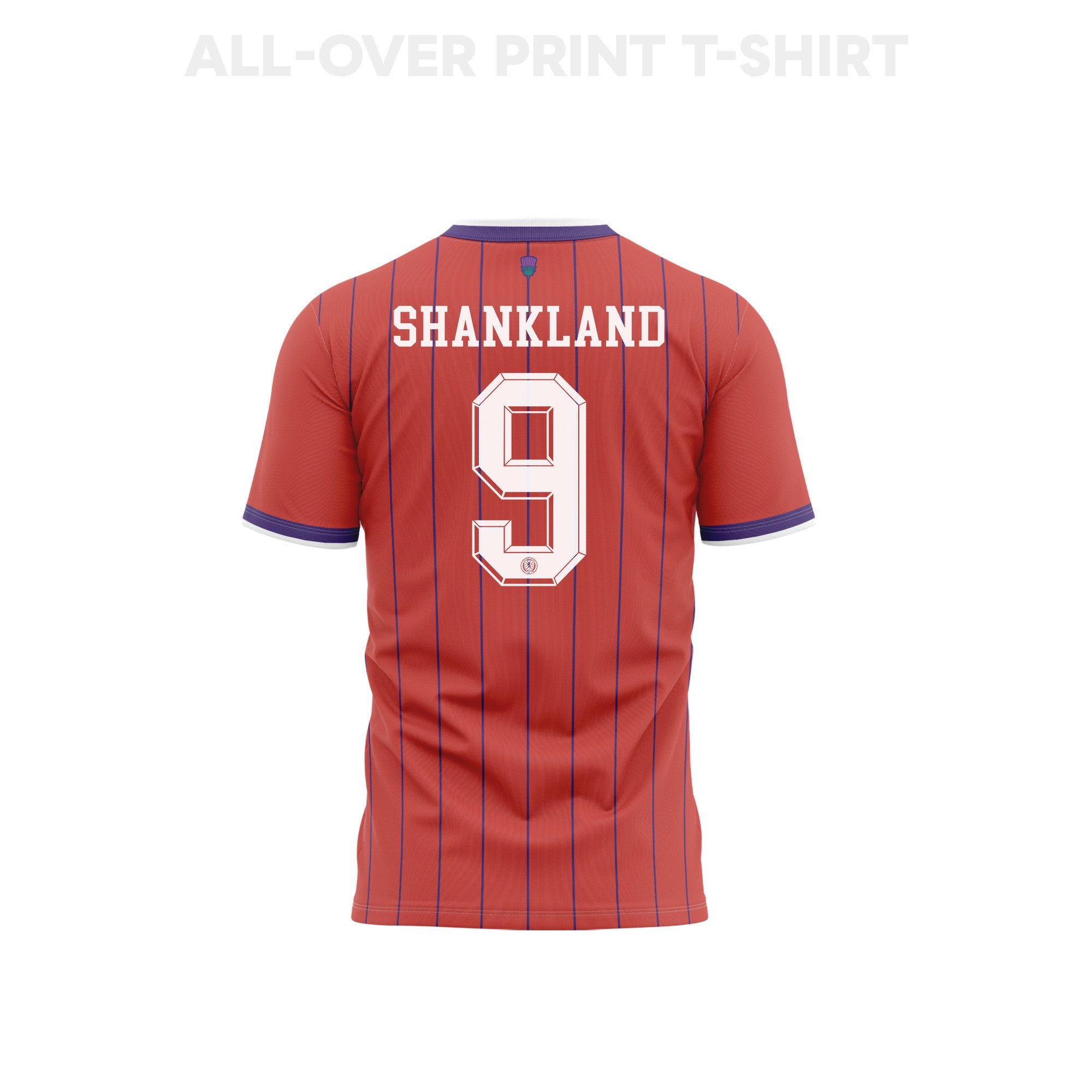 Lawrence Shankland 9 Scotland 2026 Away 3D T-Shirt Fully Printed – Unisex, Red