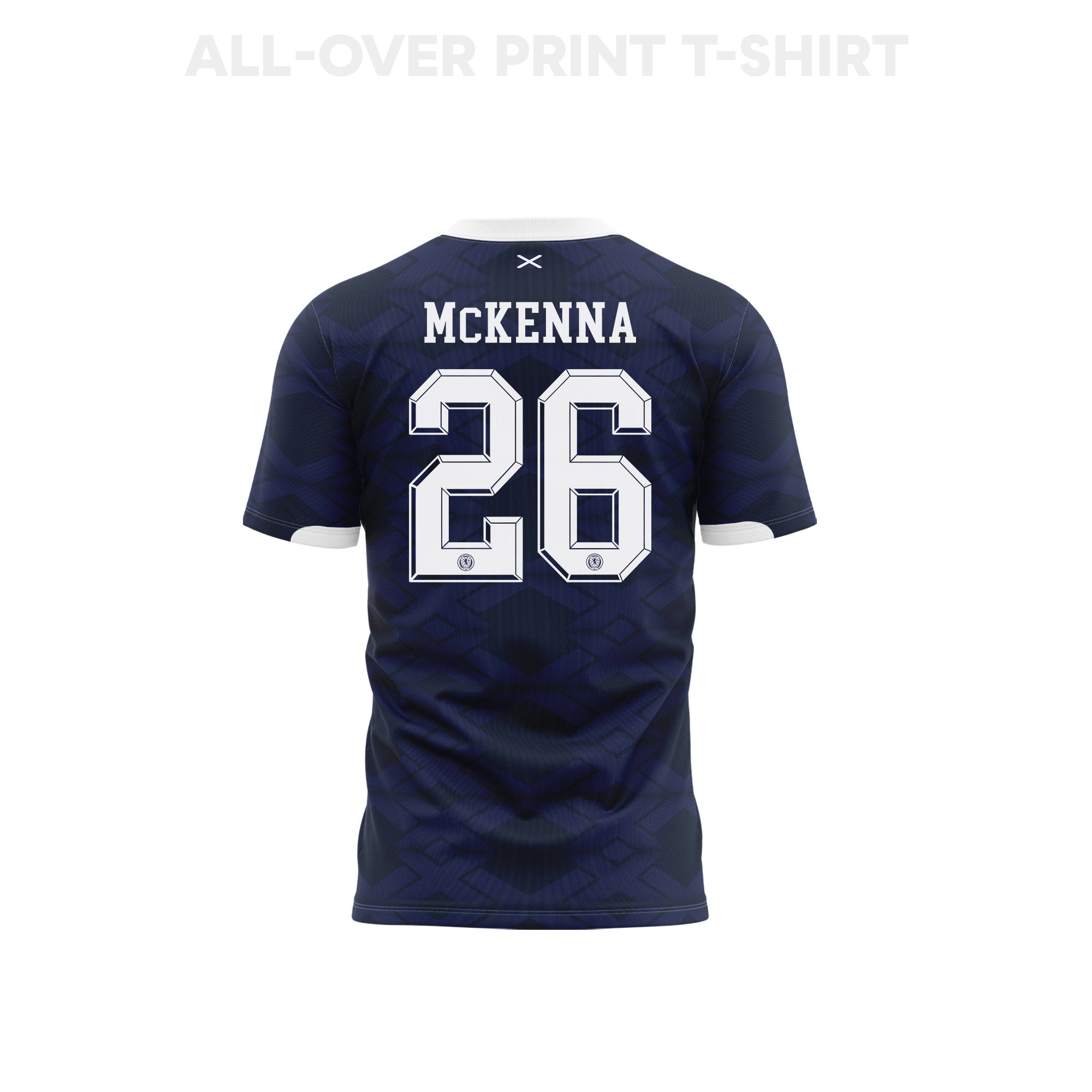Scott McKenna 26 Scotland 2026 Youth Home 3D T-shirt Fully Printed – Navy