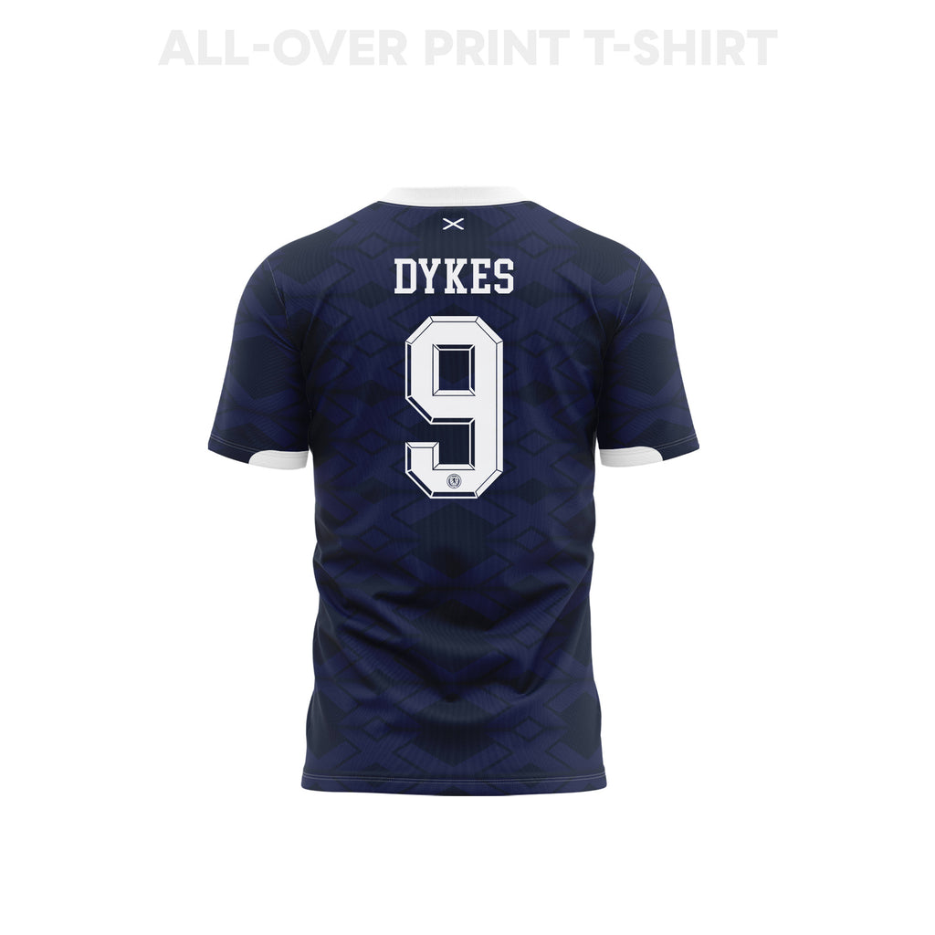 Lyndon Dykes 9 Scotland 2026 Youth Home 3D T-shirt Fully Printed – Navy