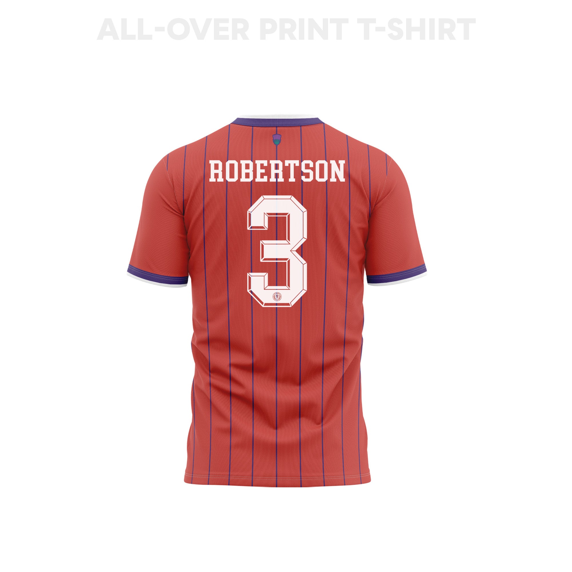 Andrew Robertson 3 Scotland 2026 Youth Away 3D T-shirt Fully Printed – Red