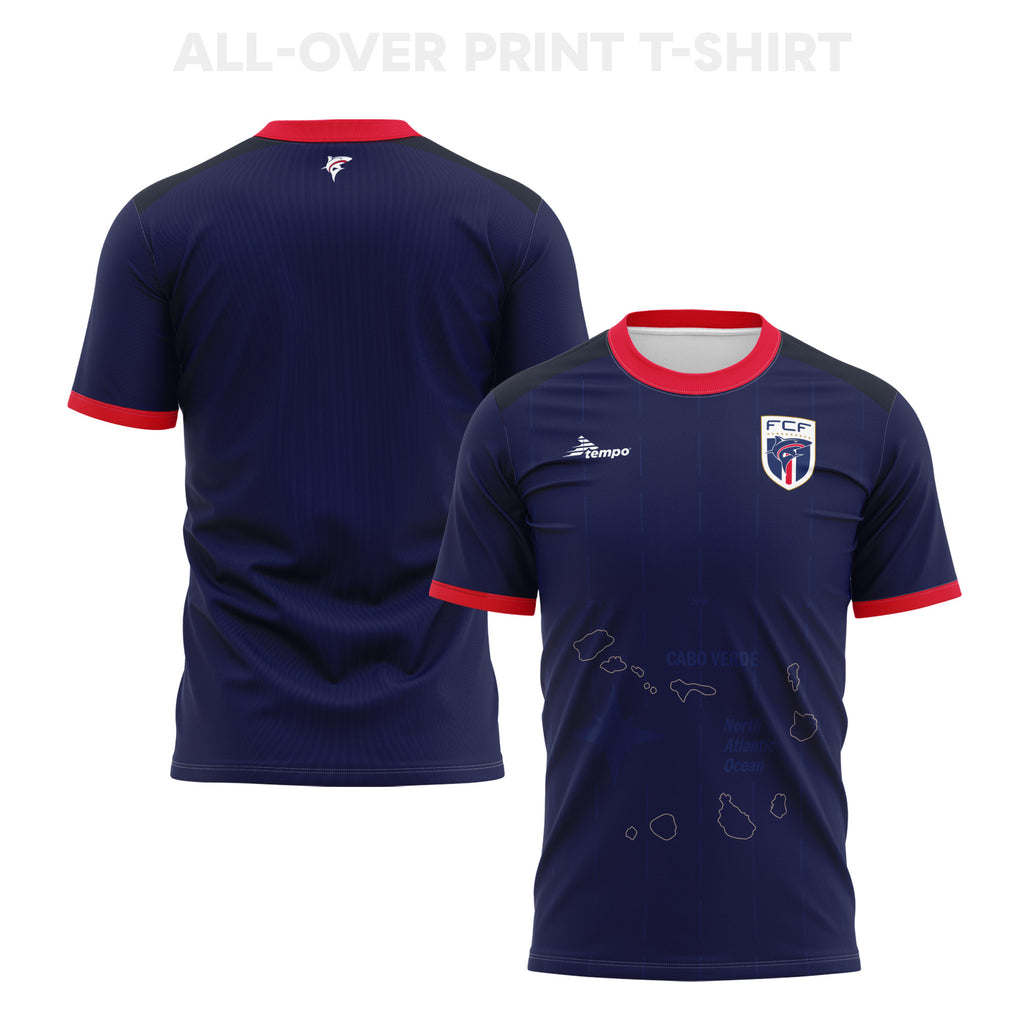 Cape Verde 2026 Home 3D T-Shirt Fully Printed – Unisex, Navy