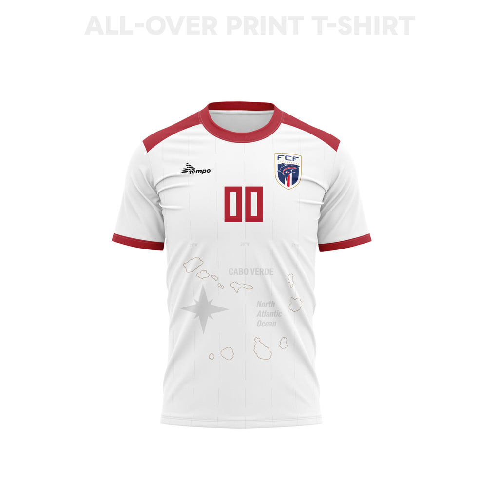 Cape Verde 2026 Personalized Away 3D T-Shirt Fully Printed – Unisex, White