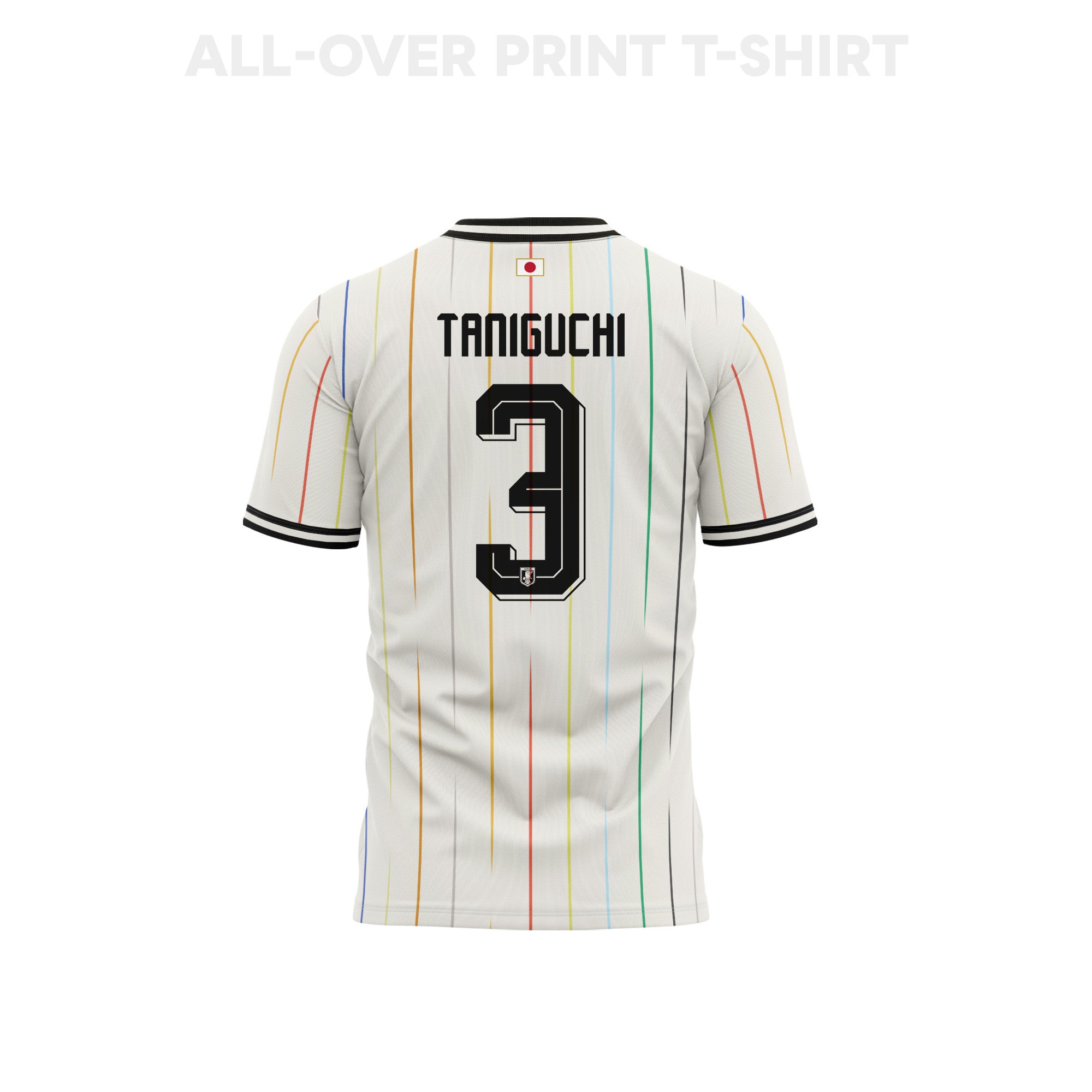 Shogo Taniguchi 3 Japan 2026 Away 3D T-Shirt Fully Printed – Unisex, White