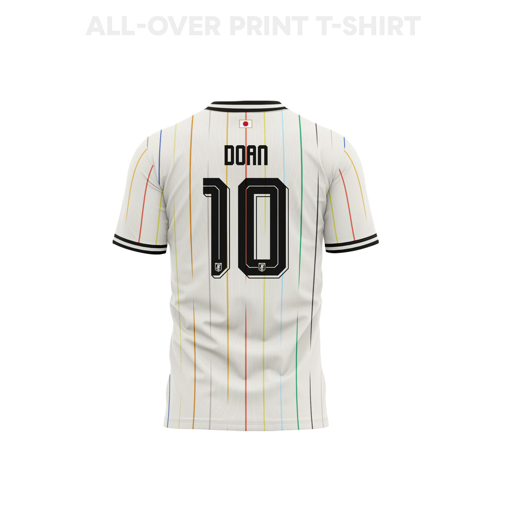 Ritsu Doan 10 Japan 2026 Away 3D T-Shirt Fully Printed – Unisex, White