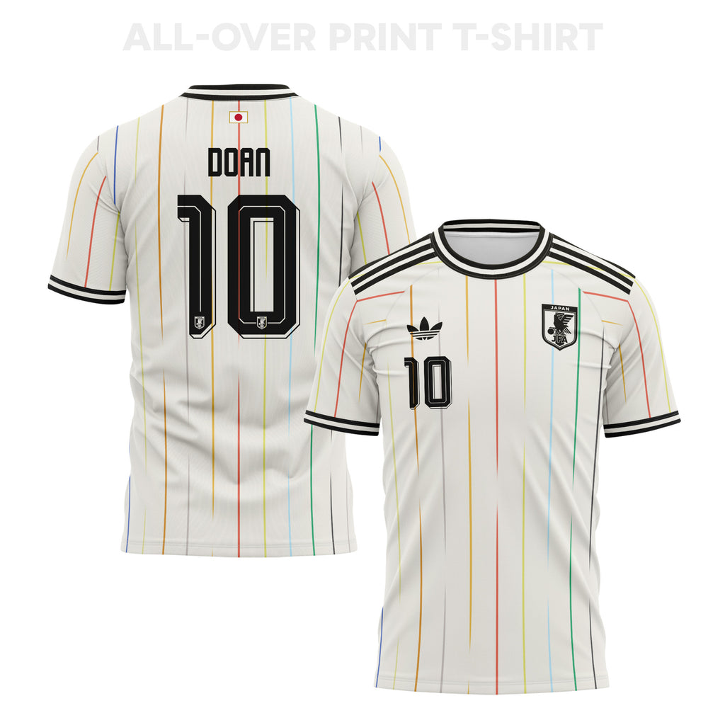 Ritsu Doan 10 Japan 2026 Away 3D T-Shirt Fully Printed – Unisex, White