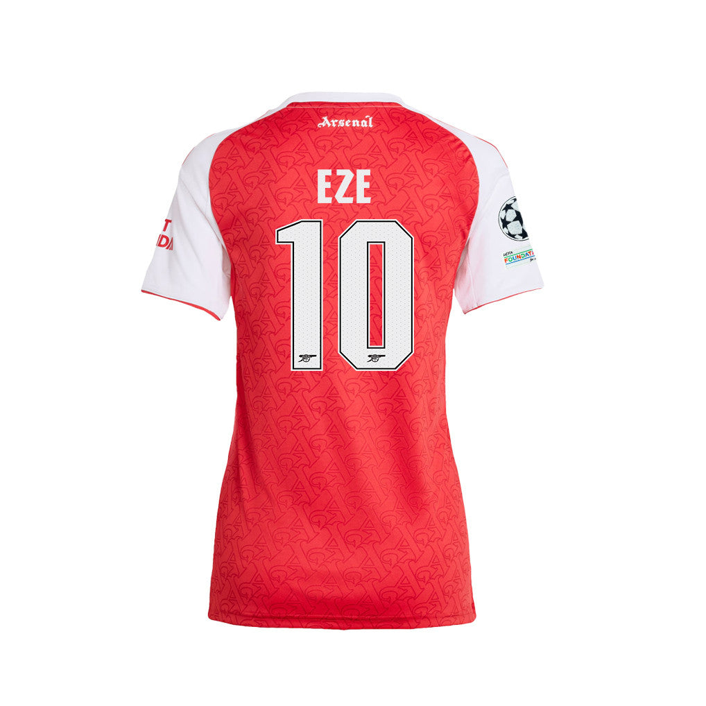 Eberechi Eze 10 Arsenal 25/26 Final Match Details Edition Home Jersey - Women, Red