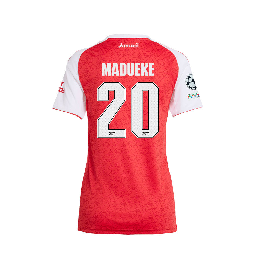 Noni Madueke 20 Arsenal 25/26 Final Match Details Edition Home Jersey - Women, Red