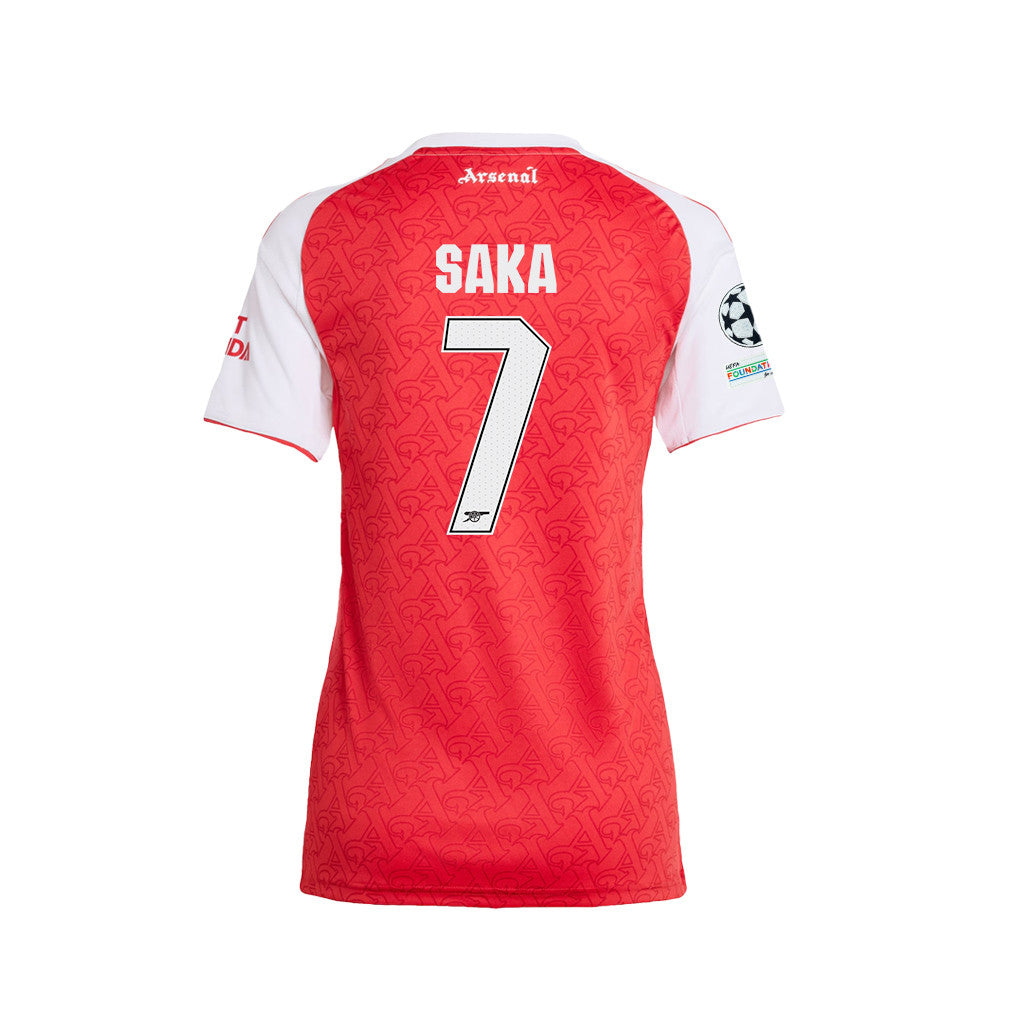Bukayo Saka 7 Arsenal 25/26 Final Match Details Edition Home Jersey - Women, Red
