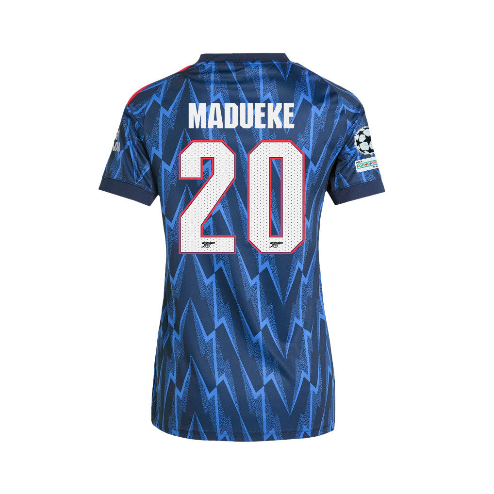 Noni Madueke 20 Arsenal 25/26 Final Match Details Edition Away Jersey - Women, Navy