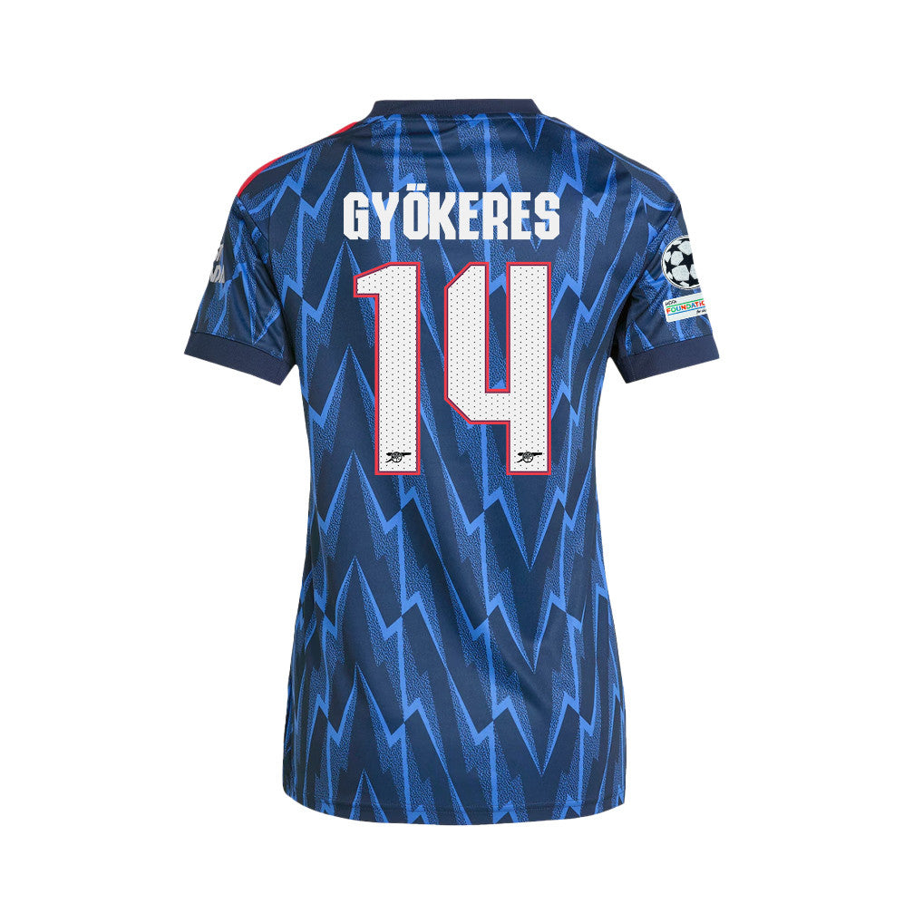 Viktor Gyökeres 14 Arsenal 25/26 Final Match Details Edition Away Jersey - Women, Navy