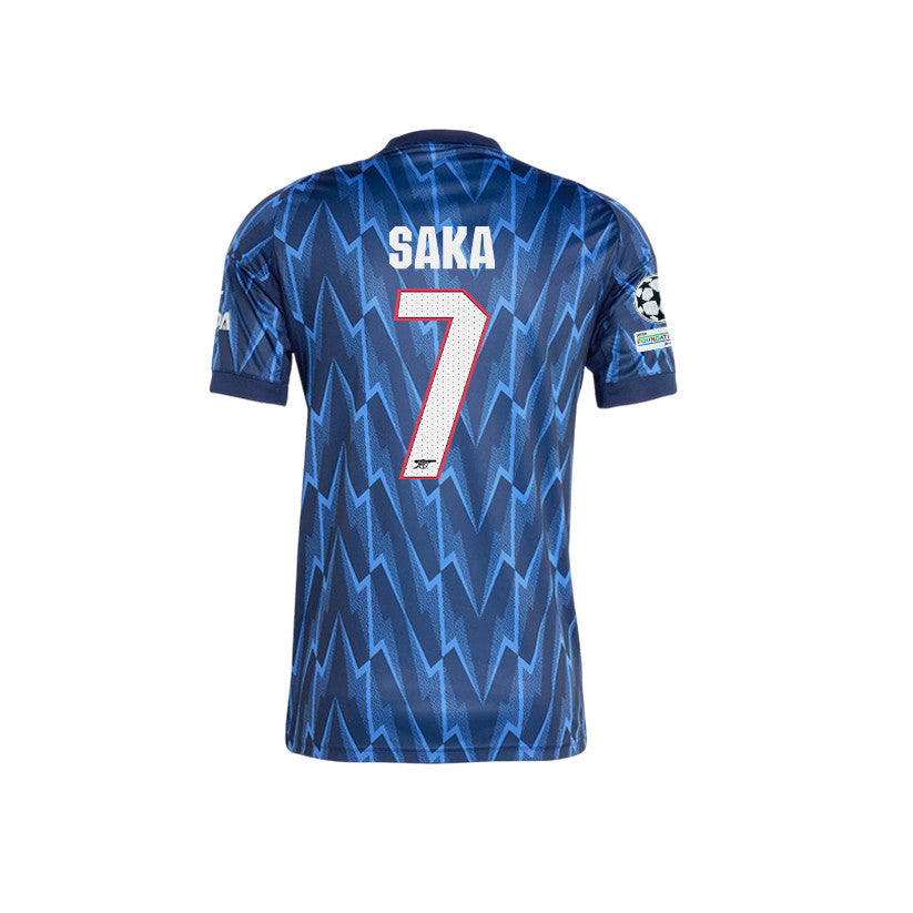 Bukayo Saka 7 Arsenal 25/26 Away Jersey – Final Match Details Edition, Navy