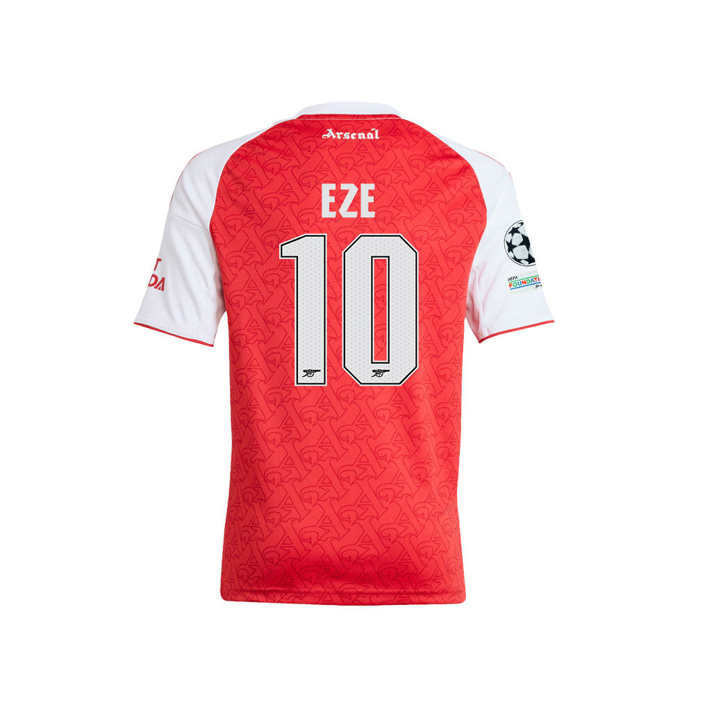 Eberechi Eze 10 Arsenal 2025/26 Final Match Detail Home Jersey – YOUTH, Red