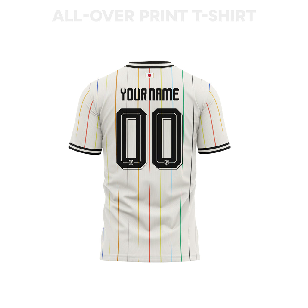 Japan 2026 Away 3D T-Shirt Fully Printed – Personalized – Unisex, White