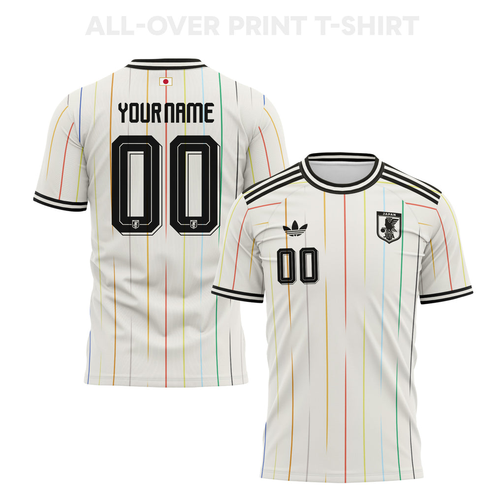 Japan 2026 Away 3D T-Shirt Fully Printed – Personalized – Unisex, White