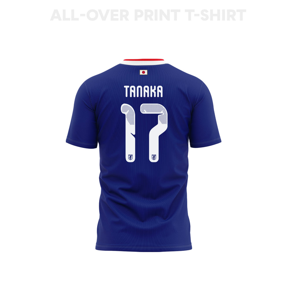 Ao Tanaka 17 Japan 2026 Home 3D T-Shirt Fully Printed – Unisex, Blue