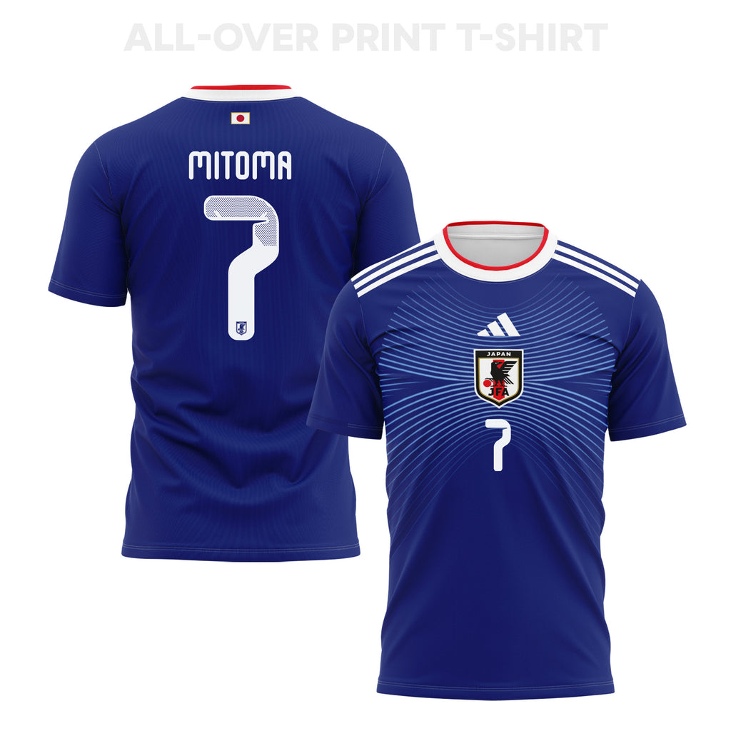 Kaoru Mitoma 7 Japan 2026 Home 3D T-Shirt Fully Printed – Unisex, Blue