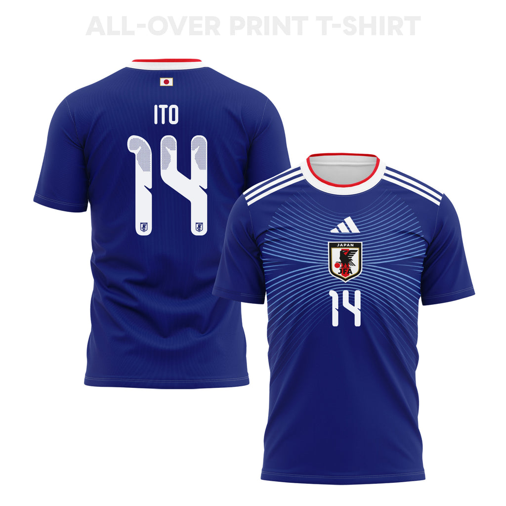 Junya Ito 14 Japan 2026 Home 3D T-Shirt Fully Printed – Unisex, Blue