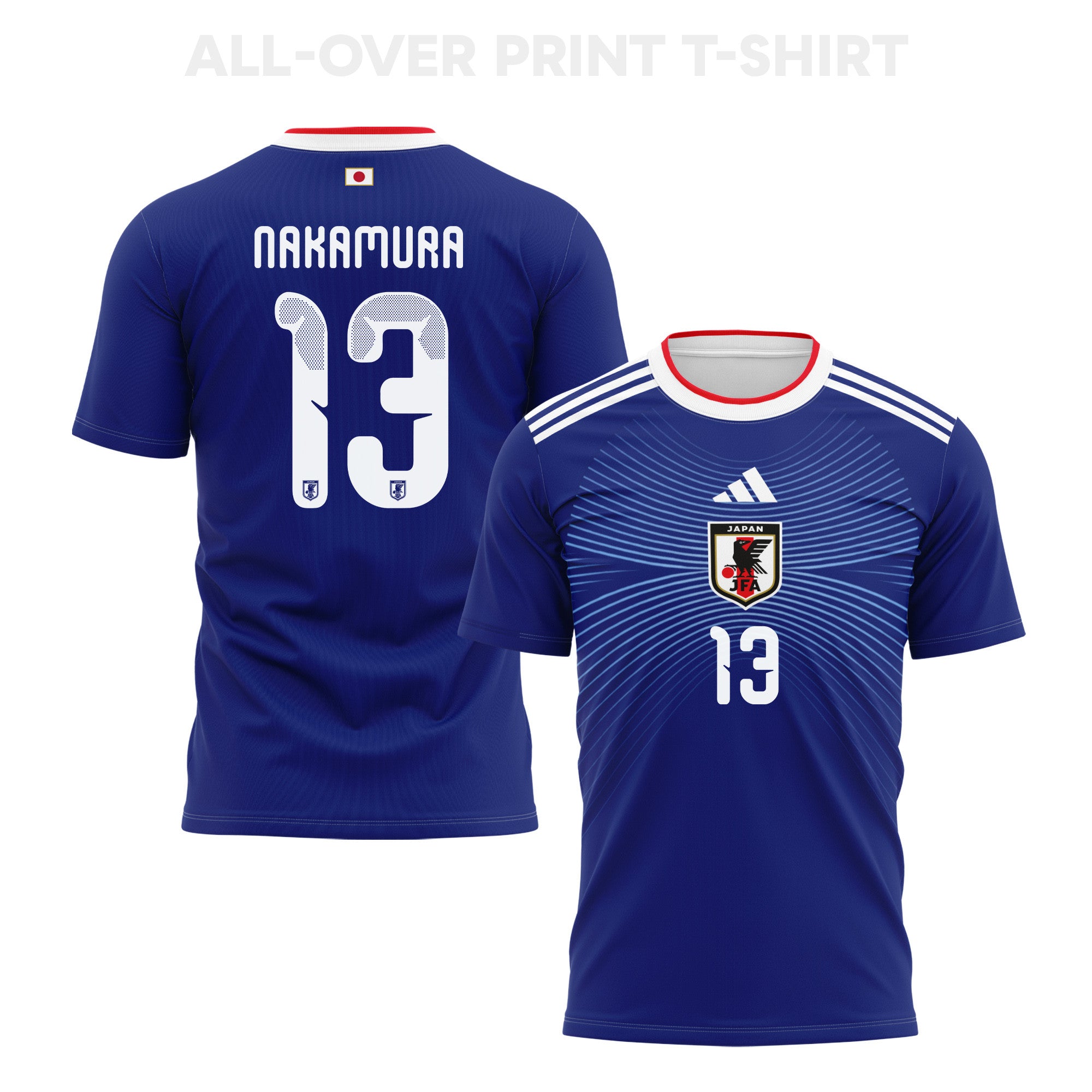 Keito Nakamura 13 Japan 2026 Home 3D T-Shirt Fully Printed – Unisex, Blue
