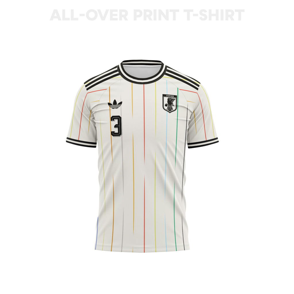 Shogo Taniguchi 3 Japan 2026 Youth Away 3D T-shirt Fully Printed – White