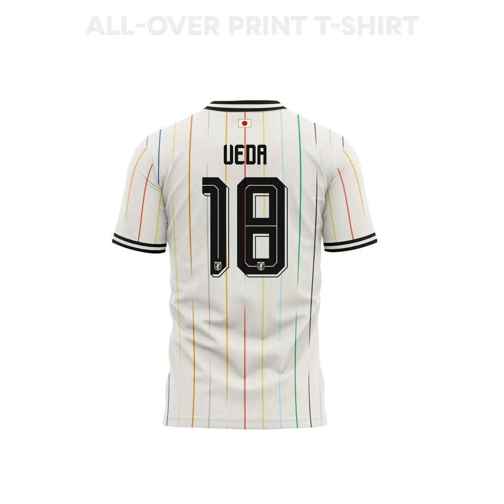 Ayase Ueda 18 Japan 2026 Youth Away 3D T-shirt Fully Printed – White