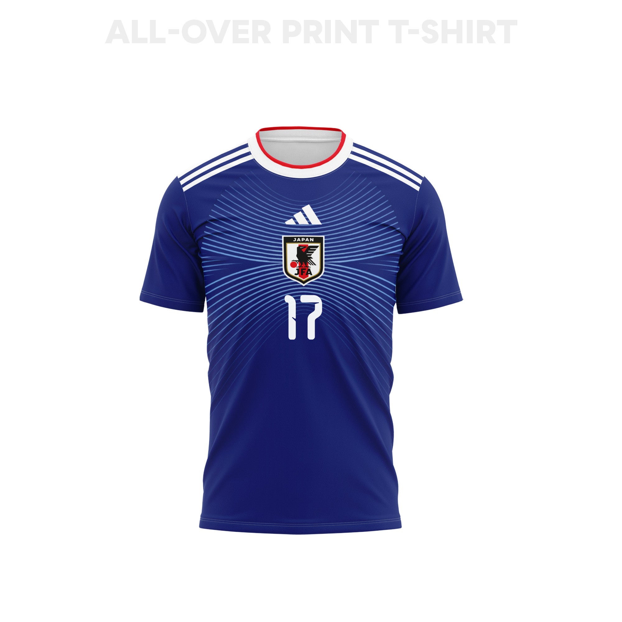 Ao Tanaka 17 Japan 2026 Youth Home 3D T-shirt Fully Printed – Blue