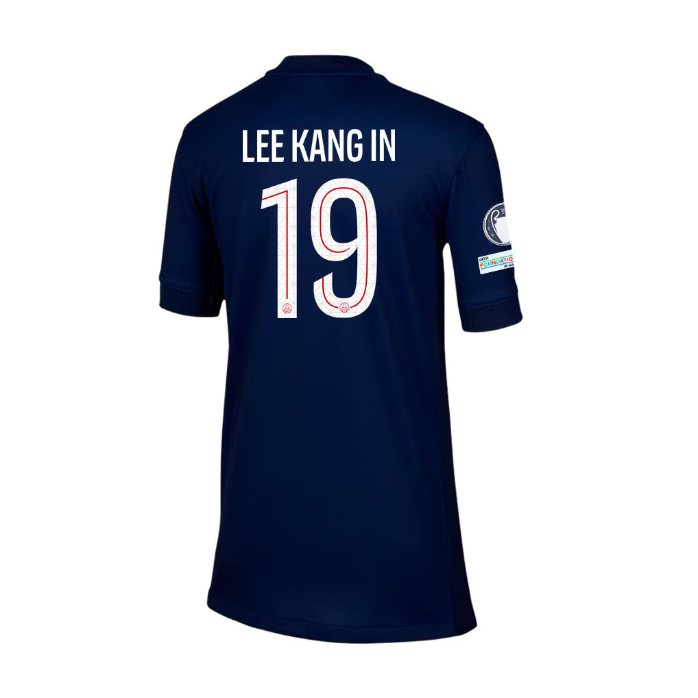 Kang-in Lee 19 Paris Saint-Germain 2025/26 Final Match Detail Home Jersey – YOUTH, Navy