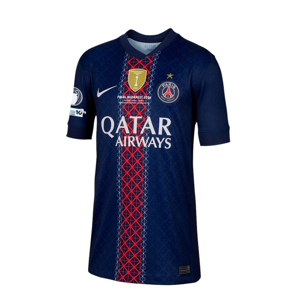 Mathis Jangeal 41 Paris Saint-Germain 2025/26 Final Match Detail Home Jersey – YOUTH, Navy